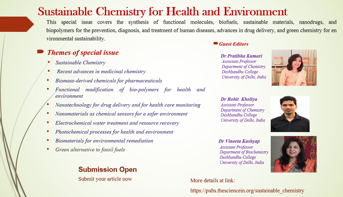 special issue on sustainable chemistry