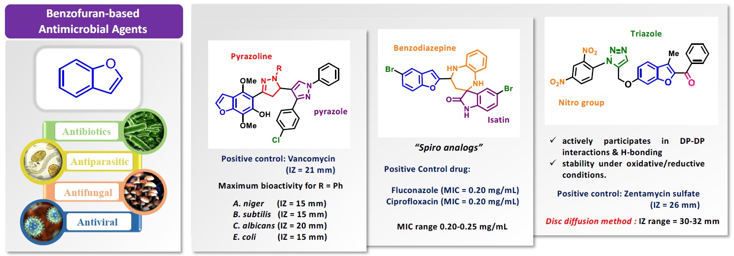 Benzofuran heterocycles drugs 