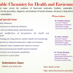 Sustainable Chemistry for Health and Environment