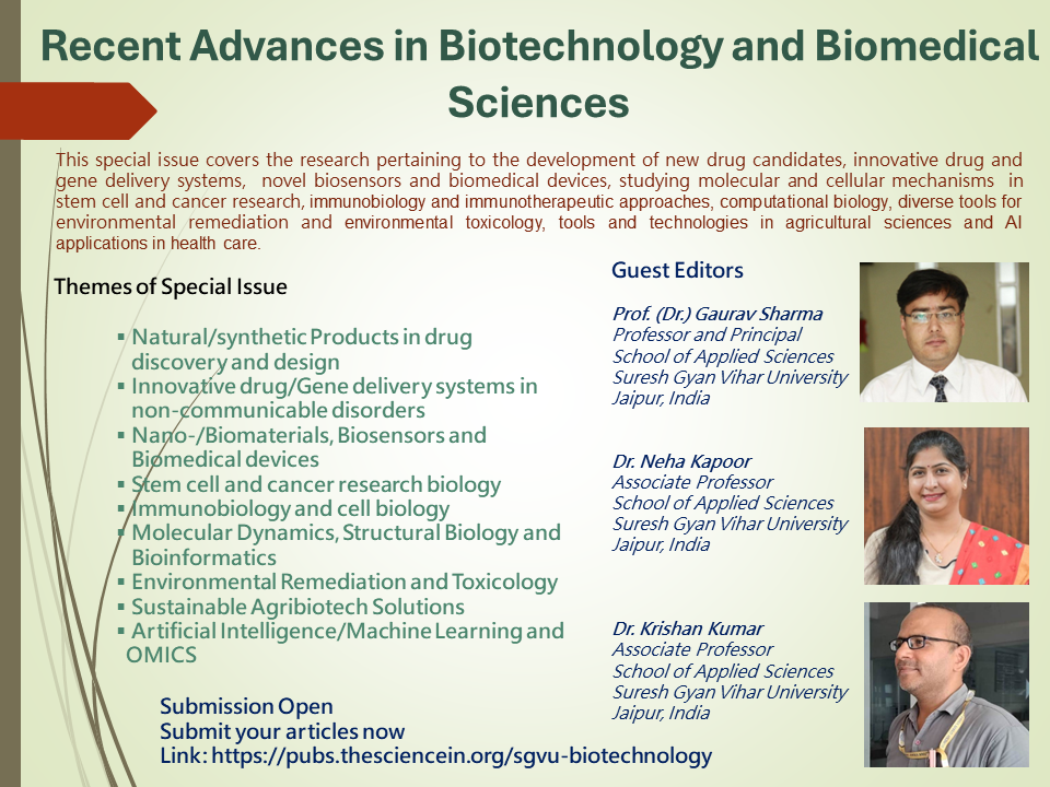 SGVU – Biotechnology and Biomedical Sciences